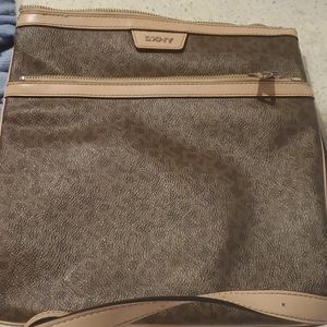 Brown and tan purse